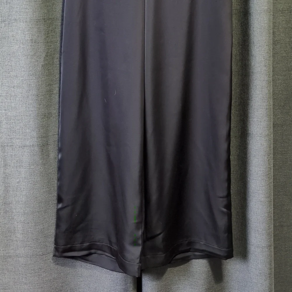 RACHEL Rachel Roy Black Pull On Wide Leg Satin Pants XS NWOT - Picture 4 of 6